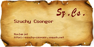 Szuchy Csongor névjegykártya